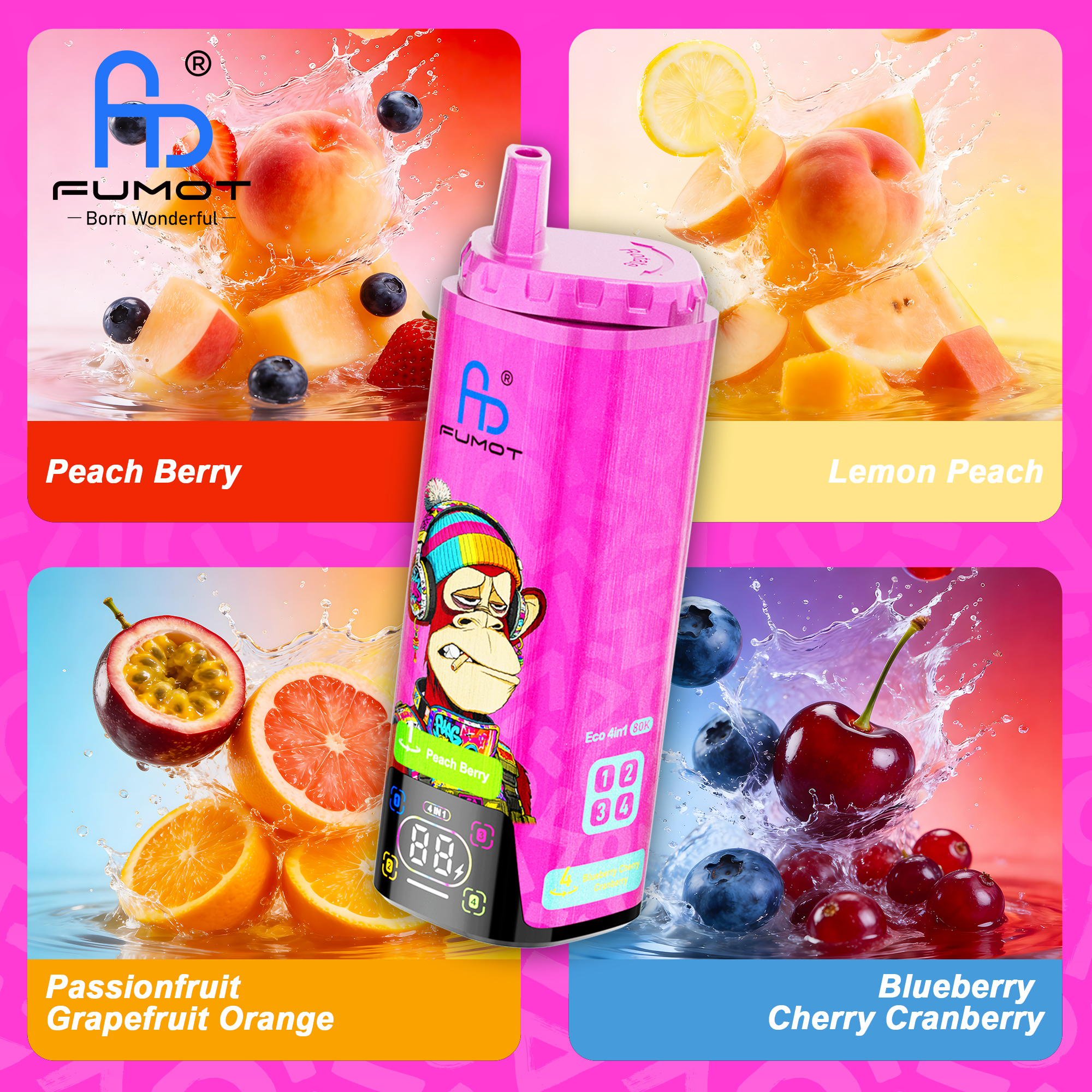 Fumot ECO 4IN1 80000 Puffs Jednorazowy Vape